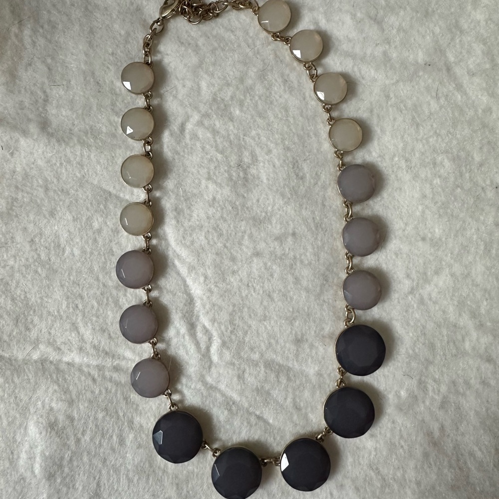 Elegant Gray and Black Necklace